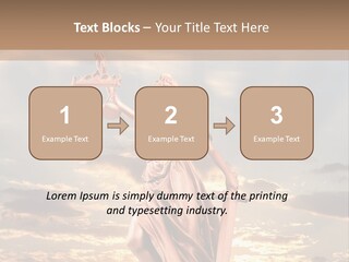 Femininity Gesture Lady PowerPoint Template