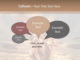 Femininity Gesture Lady PowerPoint Template