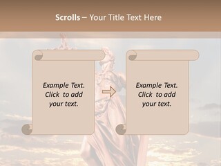 Femininity Gesture Lady PowerPoint Template