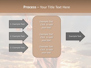 Femininity Gesture Lady PowerPoint Template