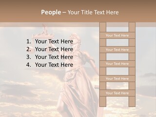 Femininity Gesture Lady PowerPoint Template