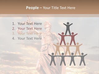 Femininity Gesture Lady PowerPoint Template