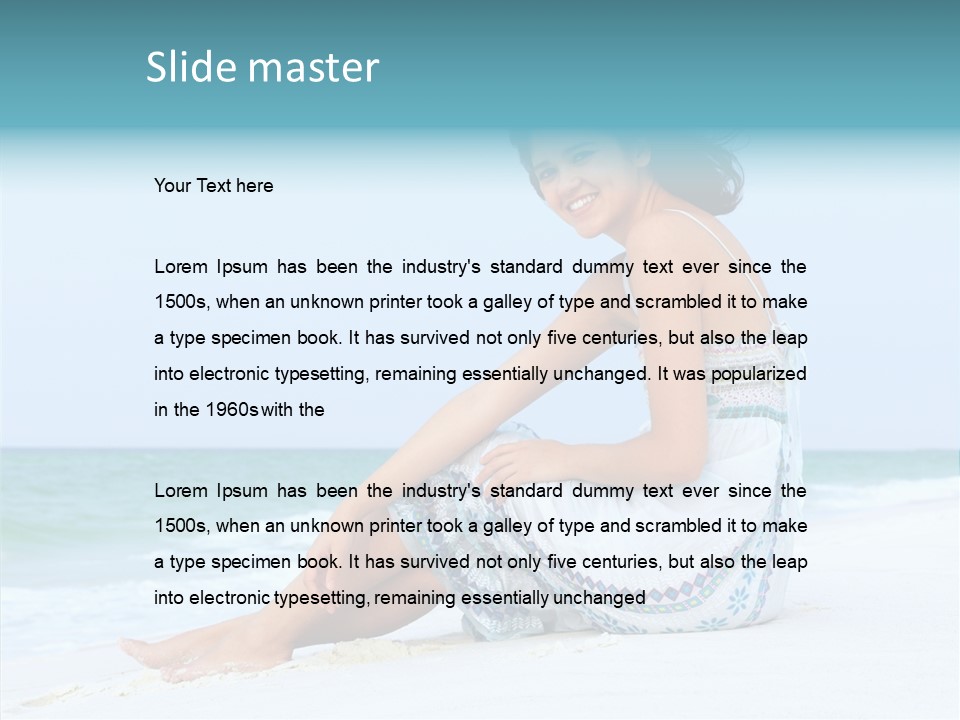 Enjoyment Summer Smile PowerPoint Template