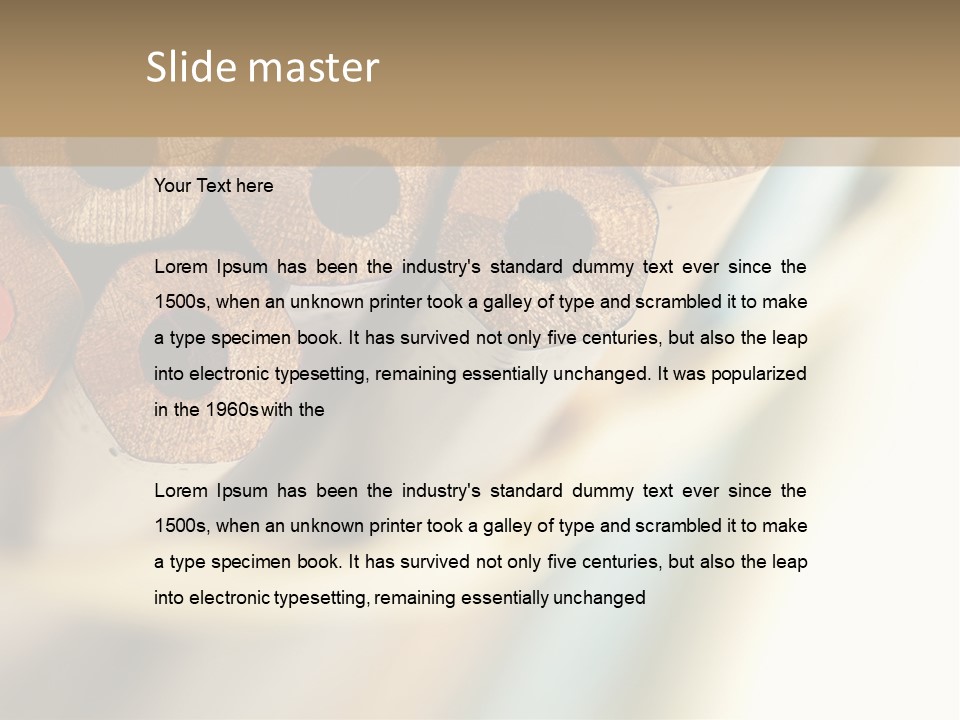 Office Image Color PowerPoint Template