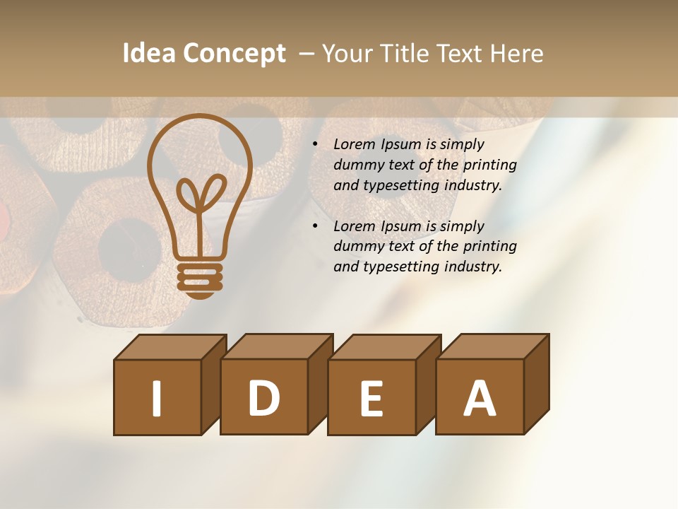 Office Image Color PowerPoint Template