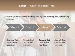 A Man And A Woman Standing In Front Of Moving Boxes PowerPoint Template