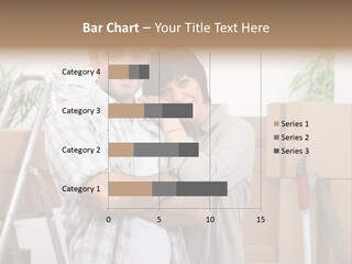 A Man And A Woman Standing In Front Of Moving Boxes PowerPoint Template
