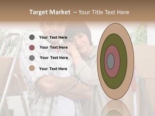 A Man And A Woman Standing In Front Of Moving Boxes PowerPoint Template