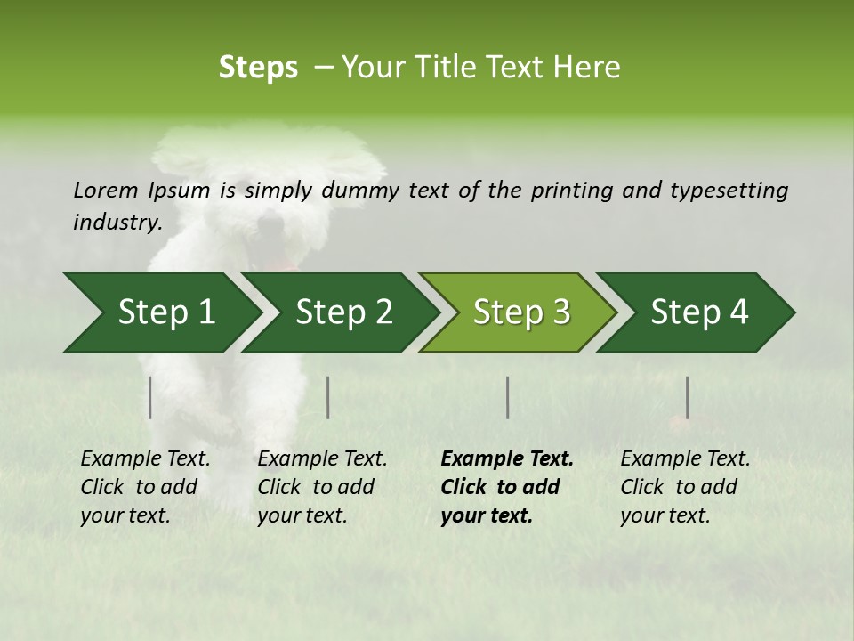 Dog Spring Gallop PowerPoint Template