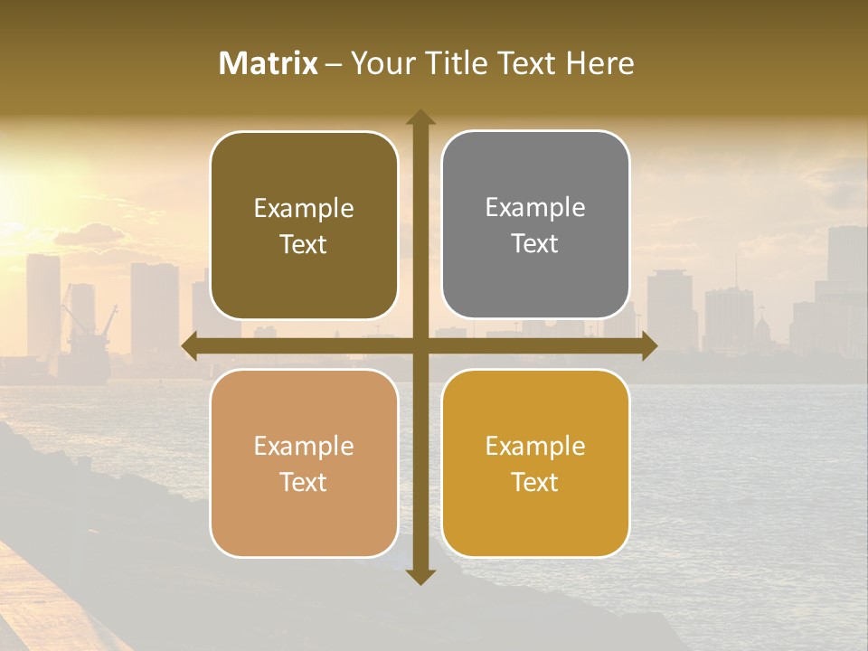 City Red Yellow PowerPoint Template