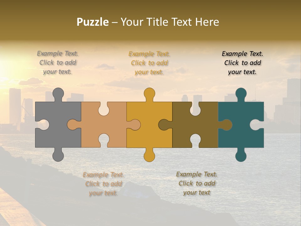 City Red Yellow PowerPoint Template