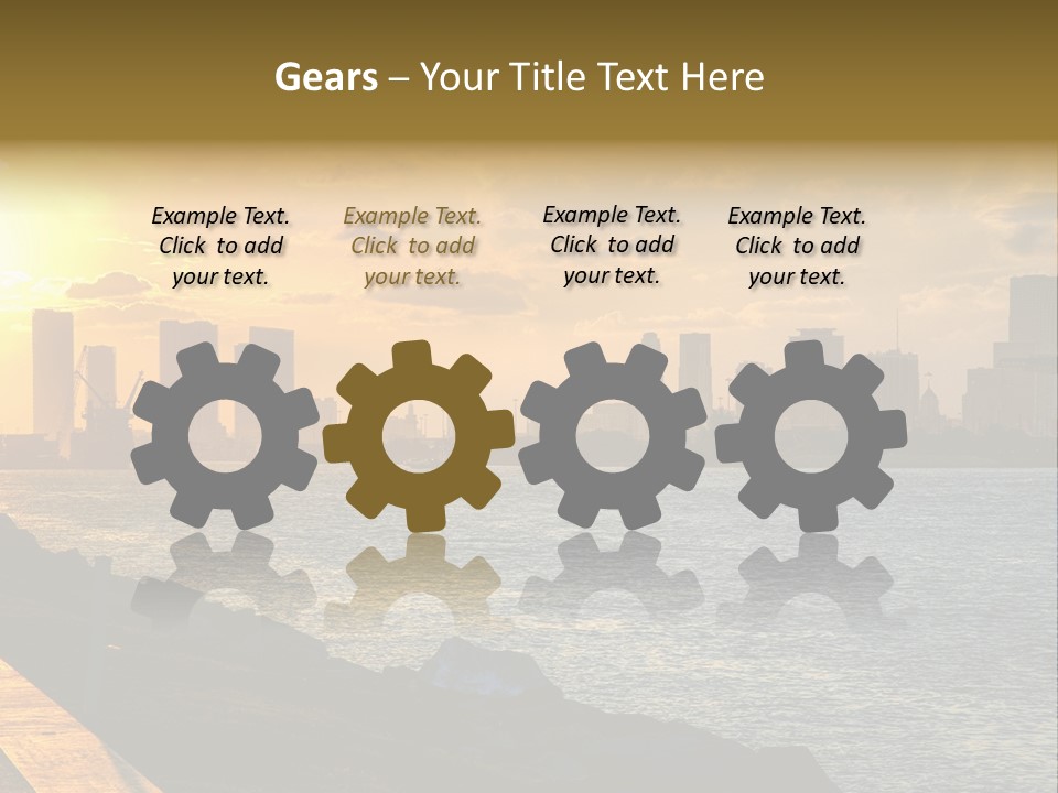 City Red Yellow PowerPoint Template