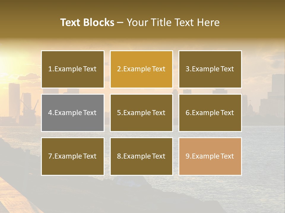 City Red Yellow PowerPoint Template