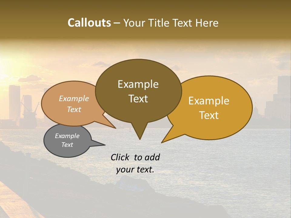 City Red Yellow PowerPoint Template