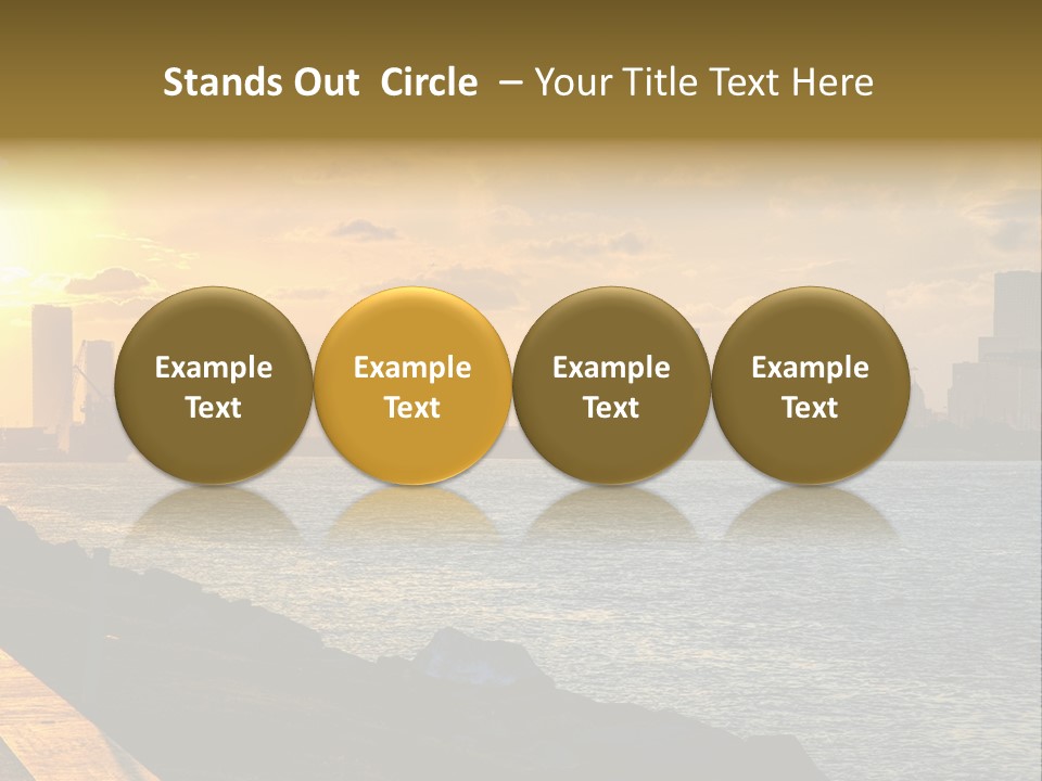 City Red Yellow PowerPoint Template