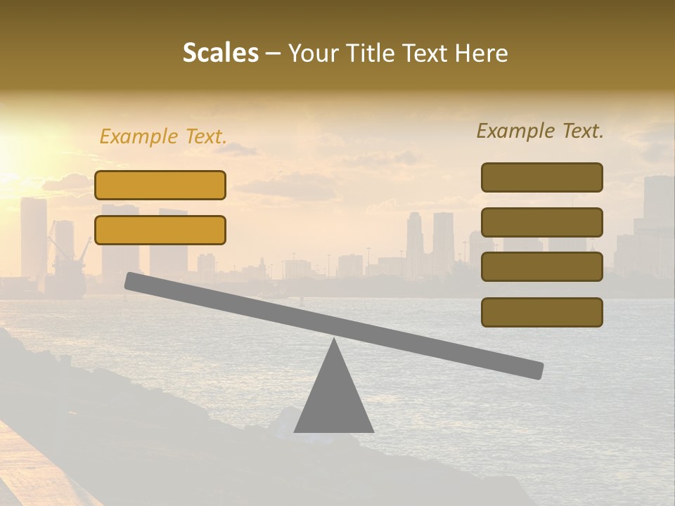 City Red Yellow PowerPoint Template