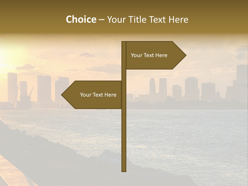 City Red Yellow PowerPoint Template