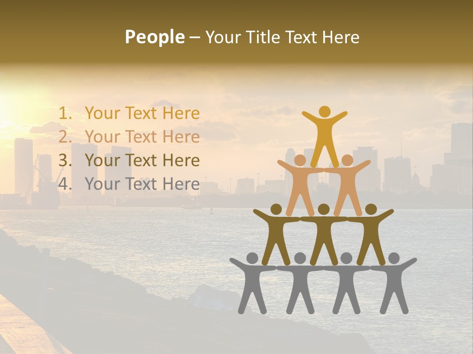 City Red Yellow PowerPoint Template
