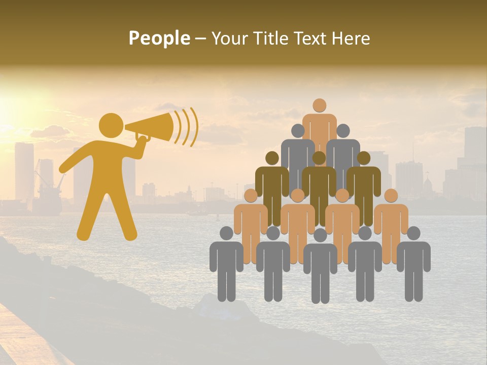 City Red Yellow PowerPoint Template