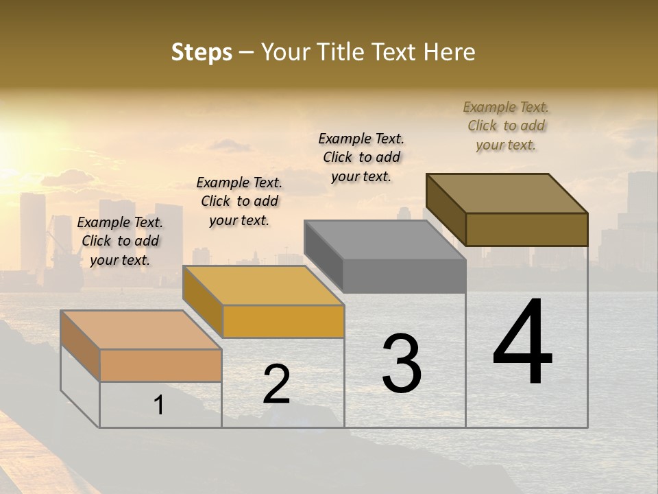 City Red Yellow PowerPoint Template