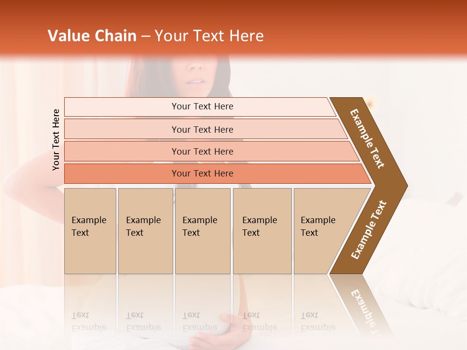 A Pregnant Woman Sitting On A Bed With Her Hands On Her Hips PowerPoint Template