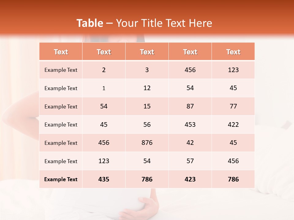 A Pregnant Woman Sitting On A Bed With Her Hands On Her Hips PowerPoint Template