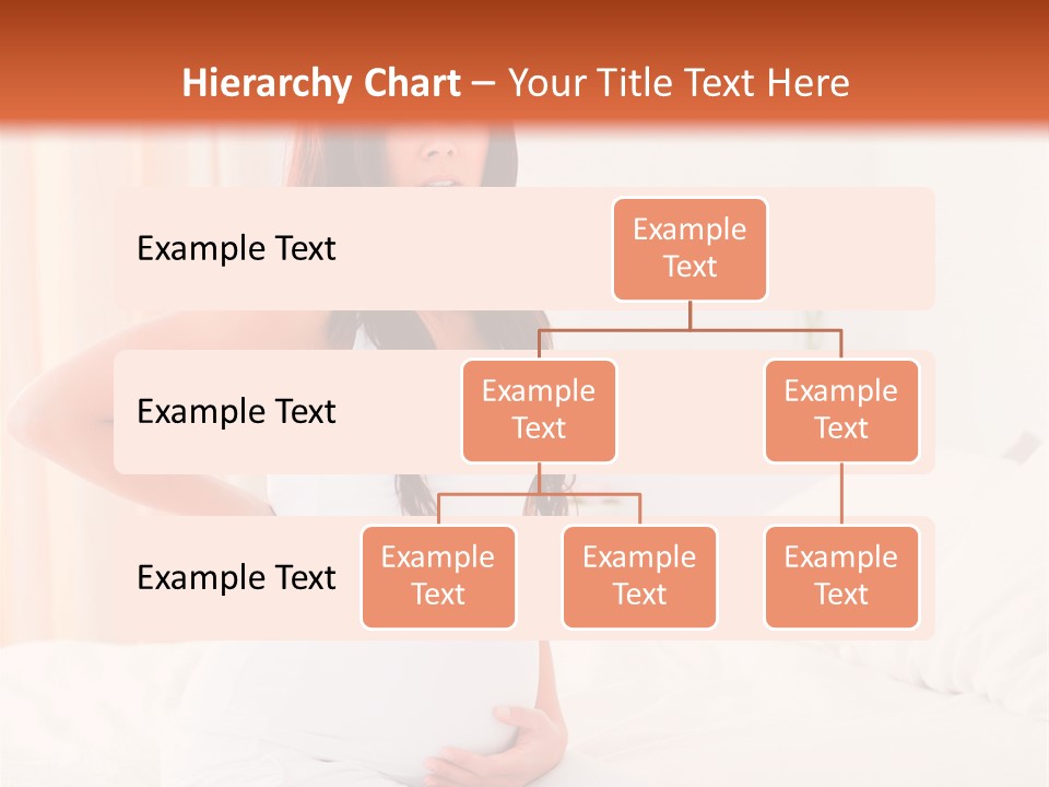 A Pregnant Woman Sitting On A Bed With Her Hands On Her Hips PowerPoint Template