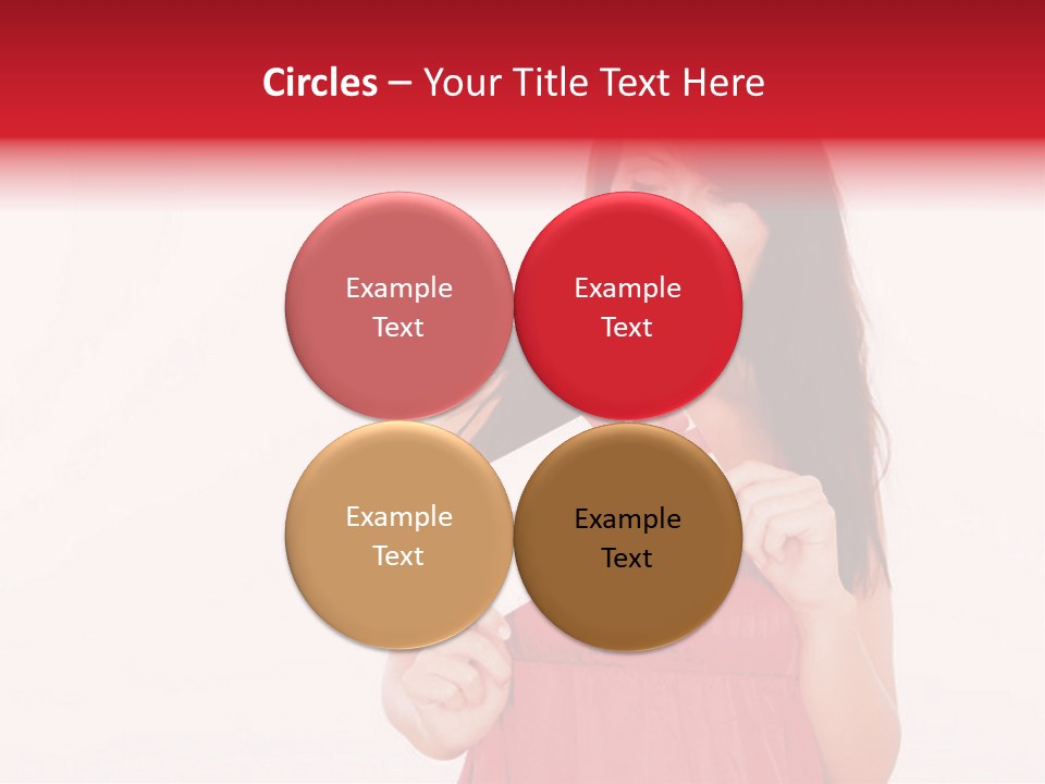 Valentine Smile Holding PowerPoint Template