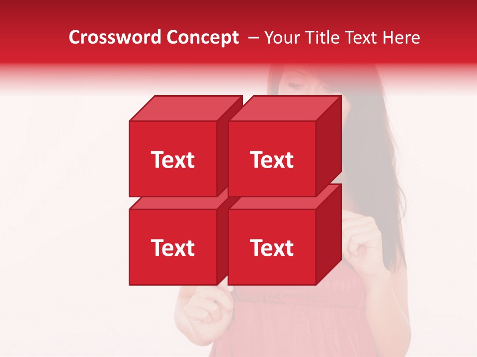 Valentine Smile Holding PowerPoint Template