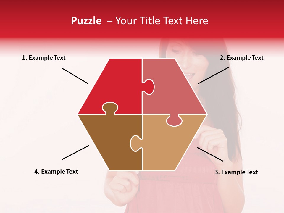 Valentine Smile Holding PowerPoint Template