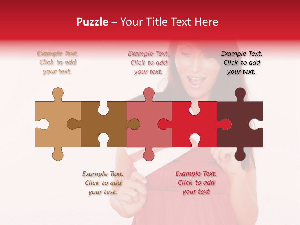 Valentine Smile Holding PowerPoint Template