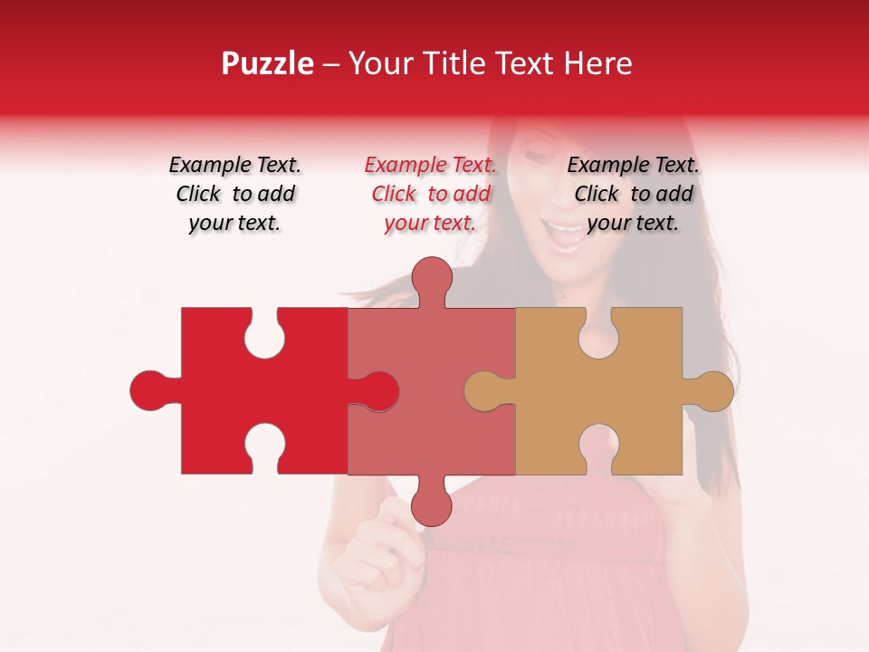 Valentine Smile Holding PowerPoint Template