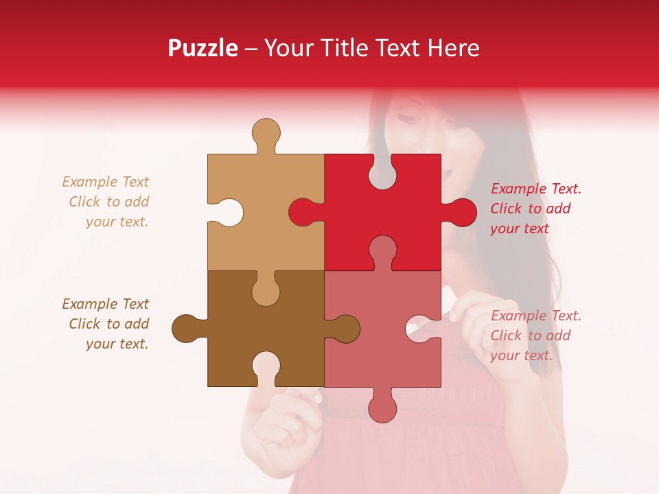 Valentine Smile Holding PowerPoint Template