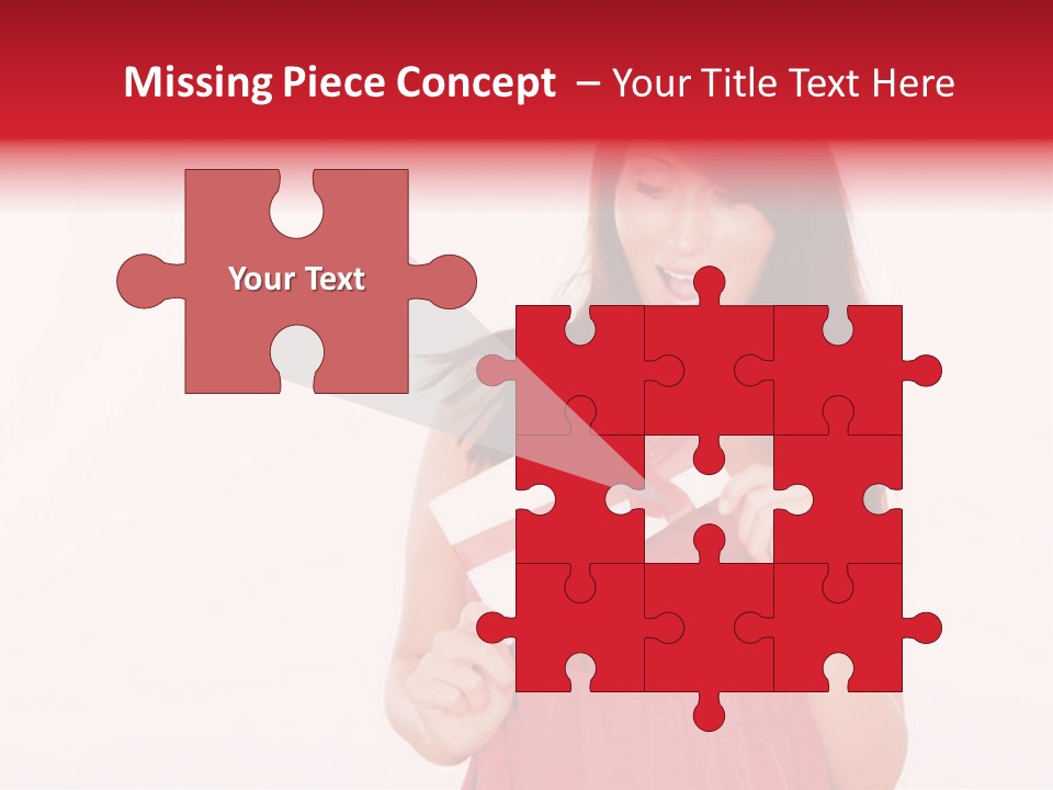 Valentine Smile Holding PowerPoint Template