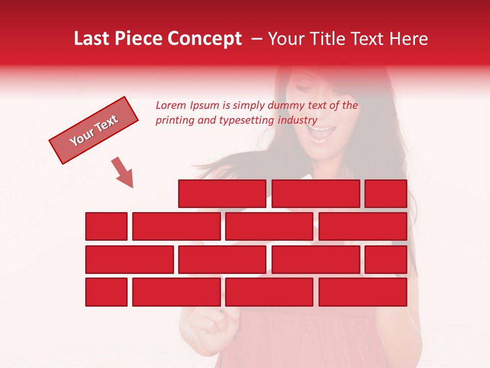 Valentine Smile Holding PowerPoint Template
