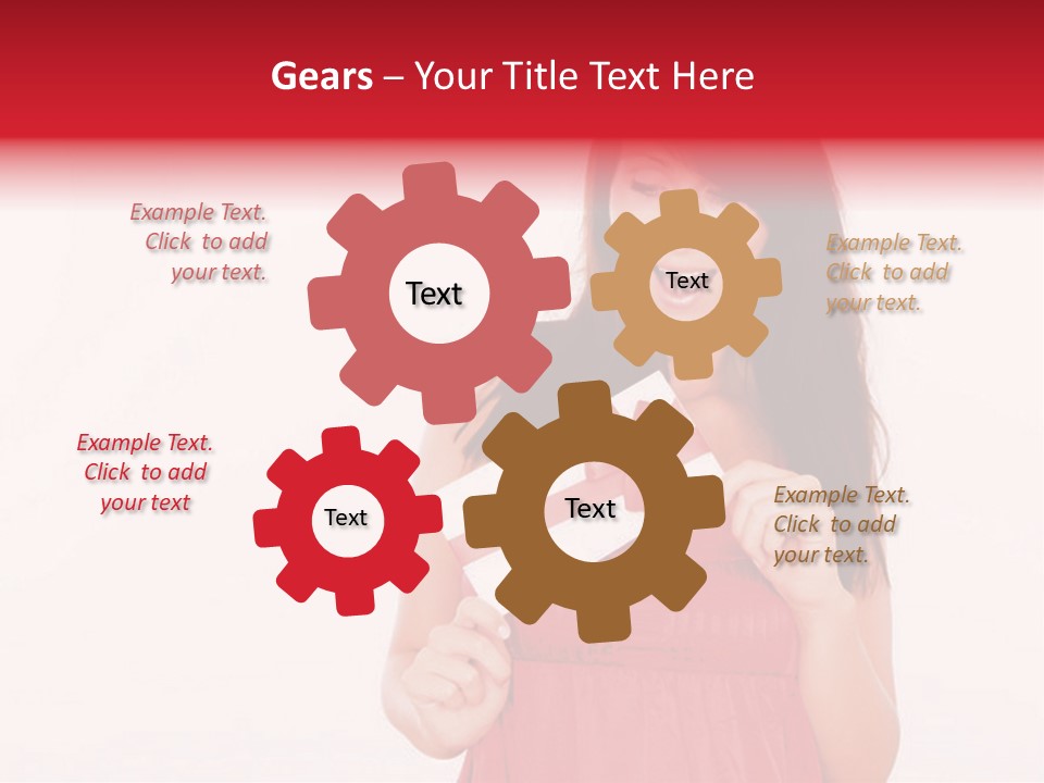 Valentine Smile Holding PowerPoint Template