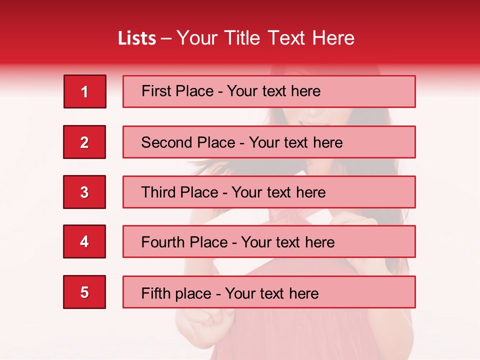 Valentine Smile Holding PowerPoint Template