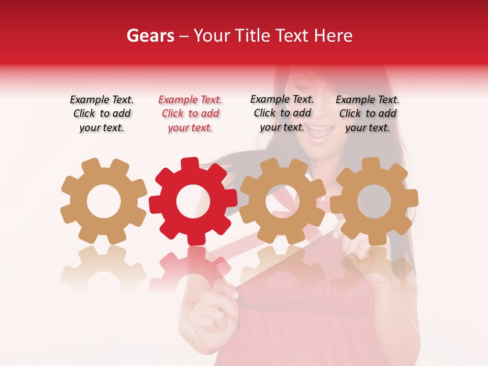 Valentine Smile Holding PowerPoint Template