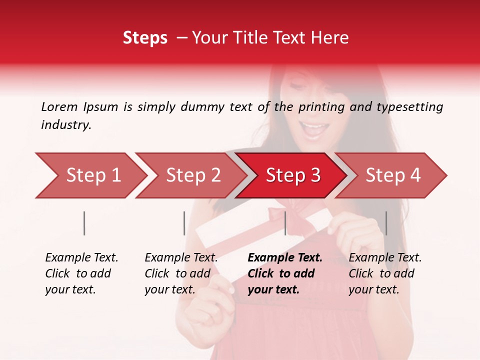 Valentine Smile Holding PowerPoint Template