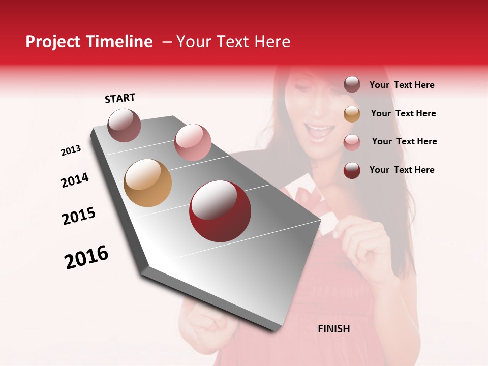 Valentine Smile Holding PowerPoint Template