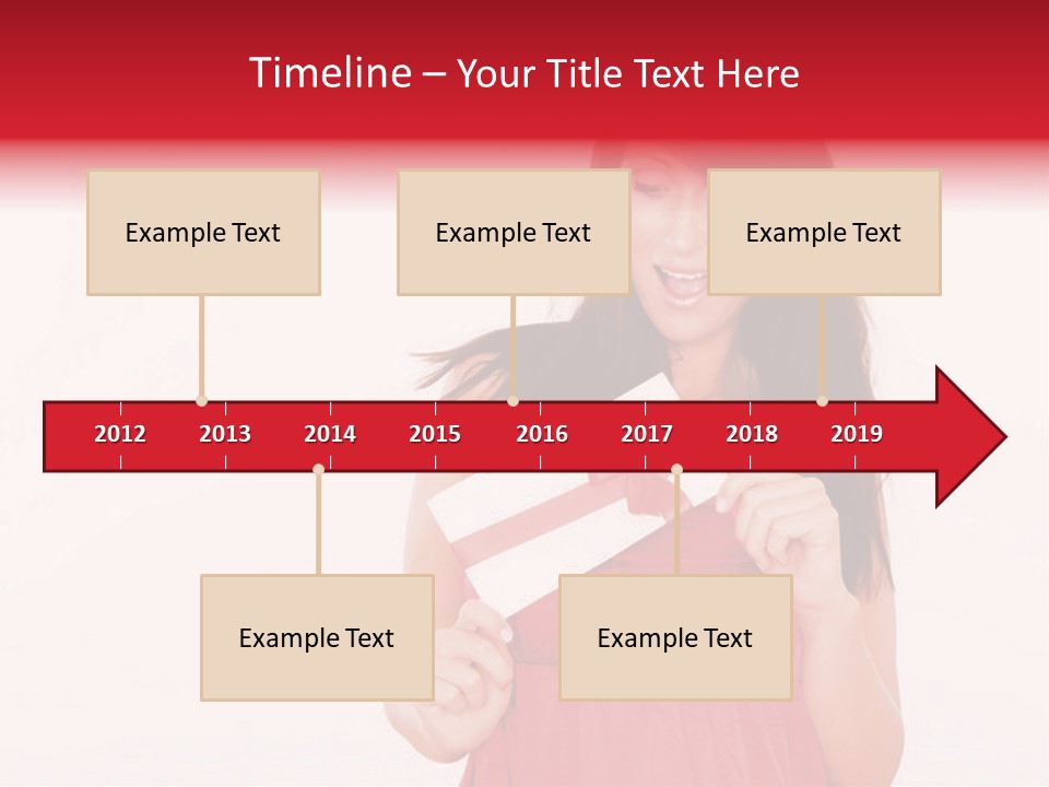 Valentine Smile Holding PowerPoint Template