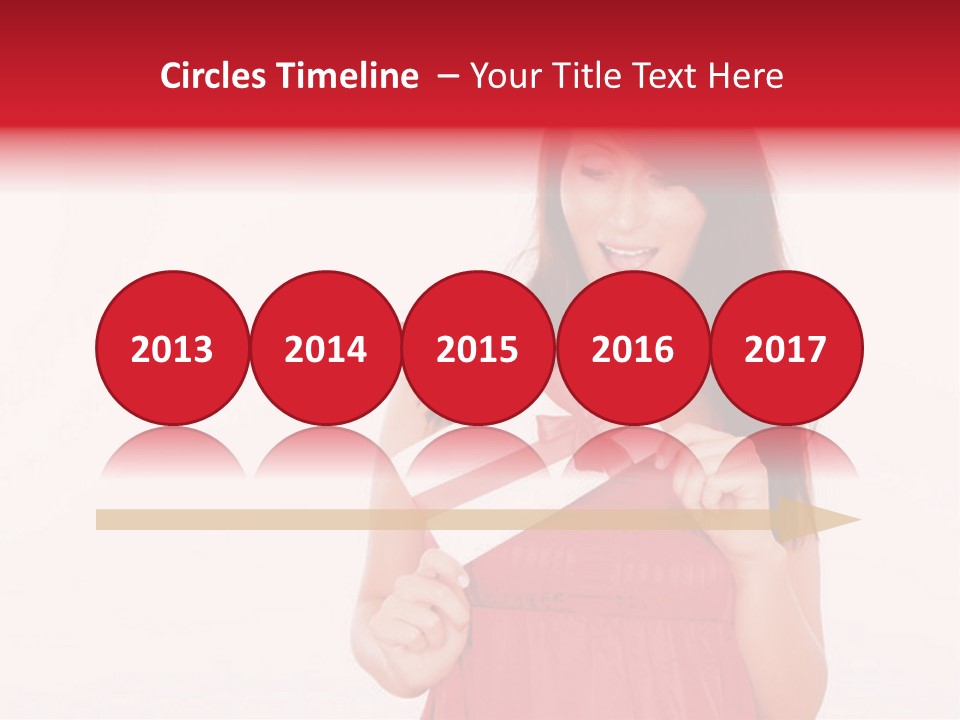 Valentine Smile Holding PowerPoint Template