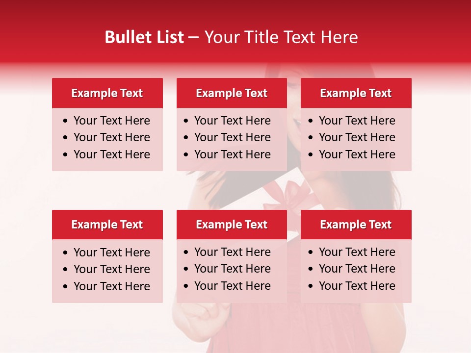 Valentine Smile Holding PowerPoint Template