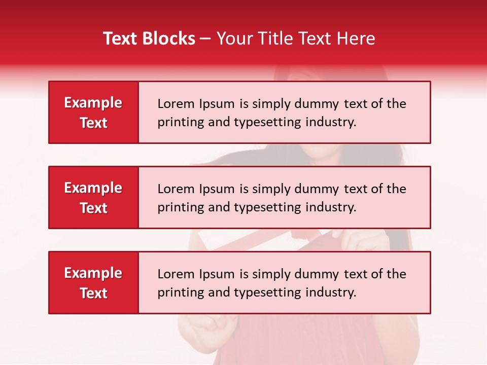 Valentine Smile Holding PowerPoint Template