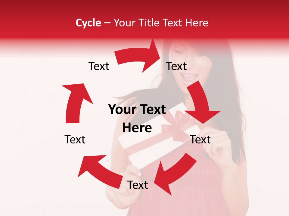 Valentine Smile Holding PowerPoint Template