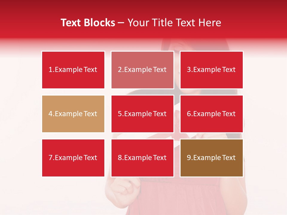 Valentine Smile Holding PowerPoint Template