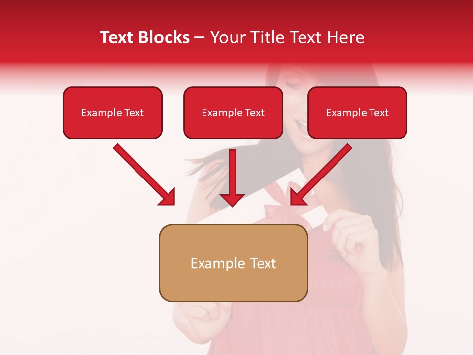 Valentine Smile Holding PowerPoint Template