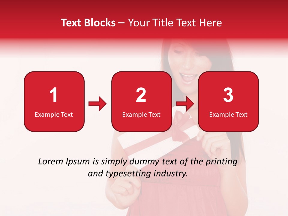 Valentine Smile Holding PowerPoint Template