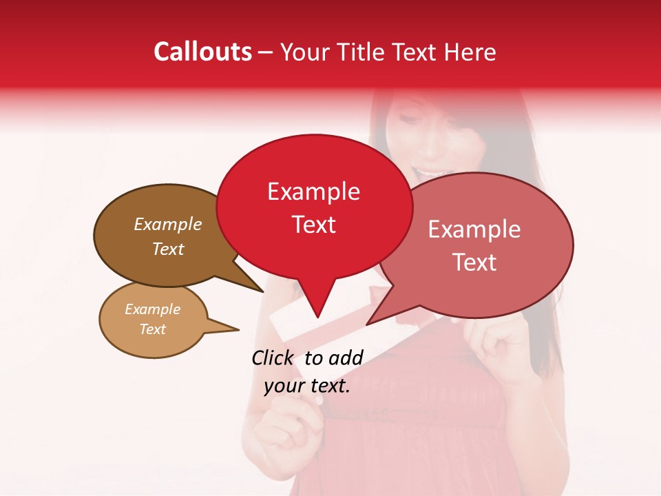 Valentine Smile Holding PowerPoint Template