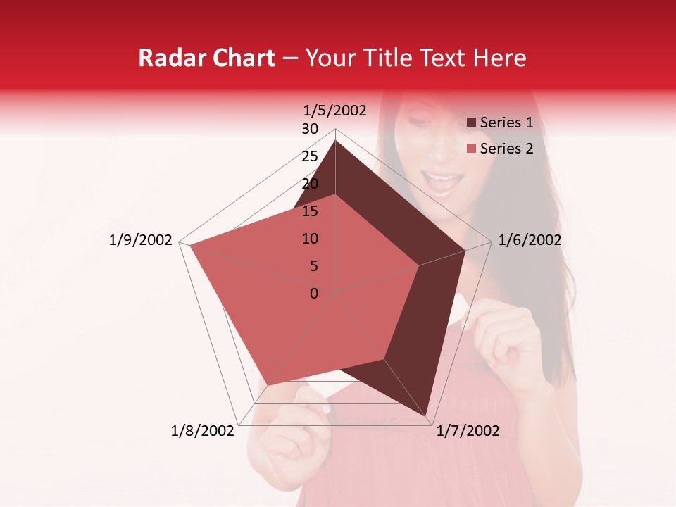 Valentine Smile Holding PowerPoint Template